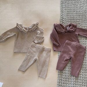 Nordstrom Newborn Ruffled Baby Sweater and Pants Set